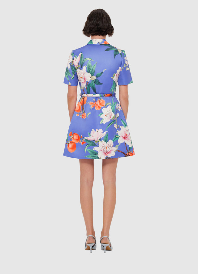Exclusive LEO LIN Brigitte Mini Dress - Lavish Print in Moonlight