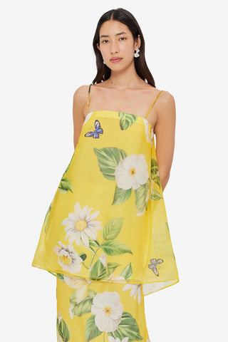 Sylvia Top - Joie Print in Sunshine