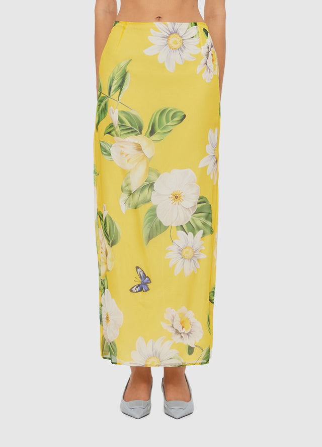 Exclusive LEO LIN Jing Maxi Skirt - Joie Print in Sunshine