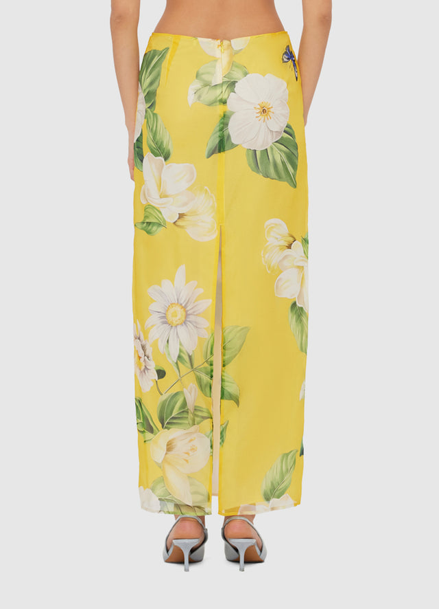 Exclusive LEO LIN Jing Maxi Skirt - Joie Print in Sunshine