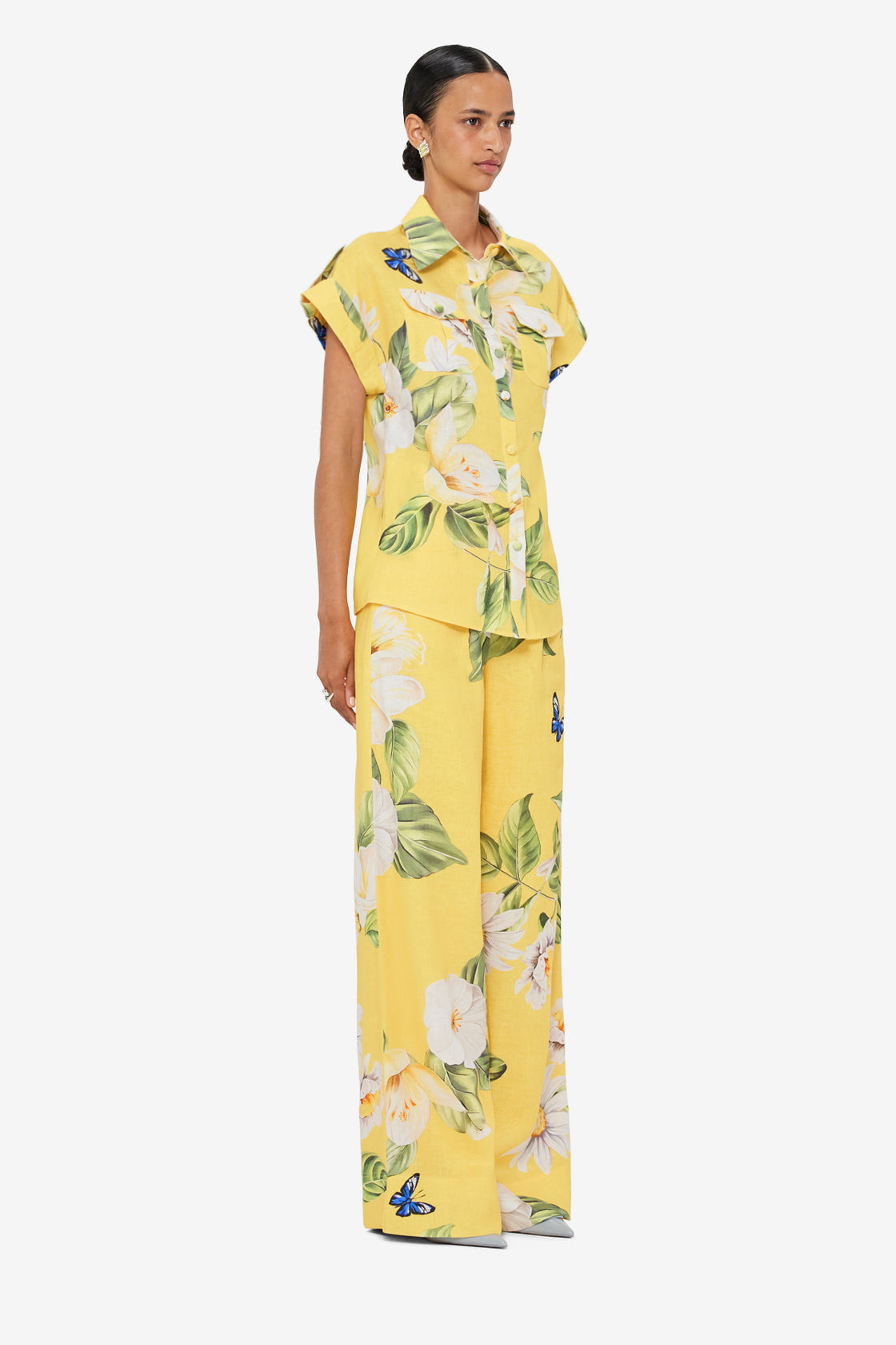 Exclusive LEO LIN Catarina Blouse - Joie Print in Sunshine