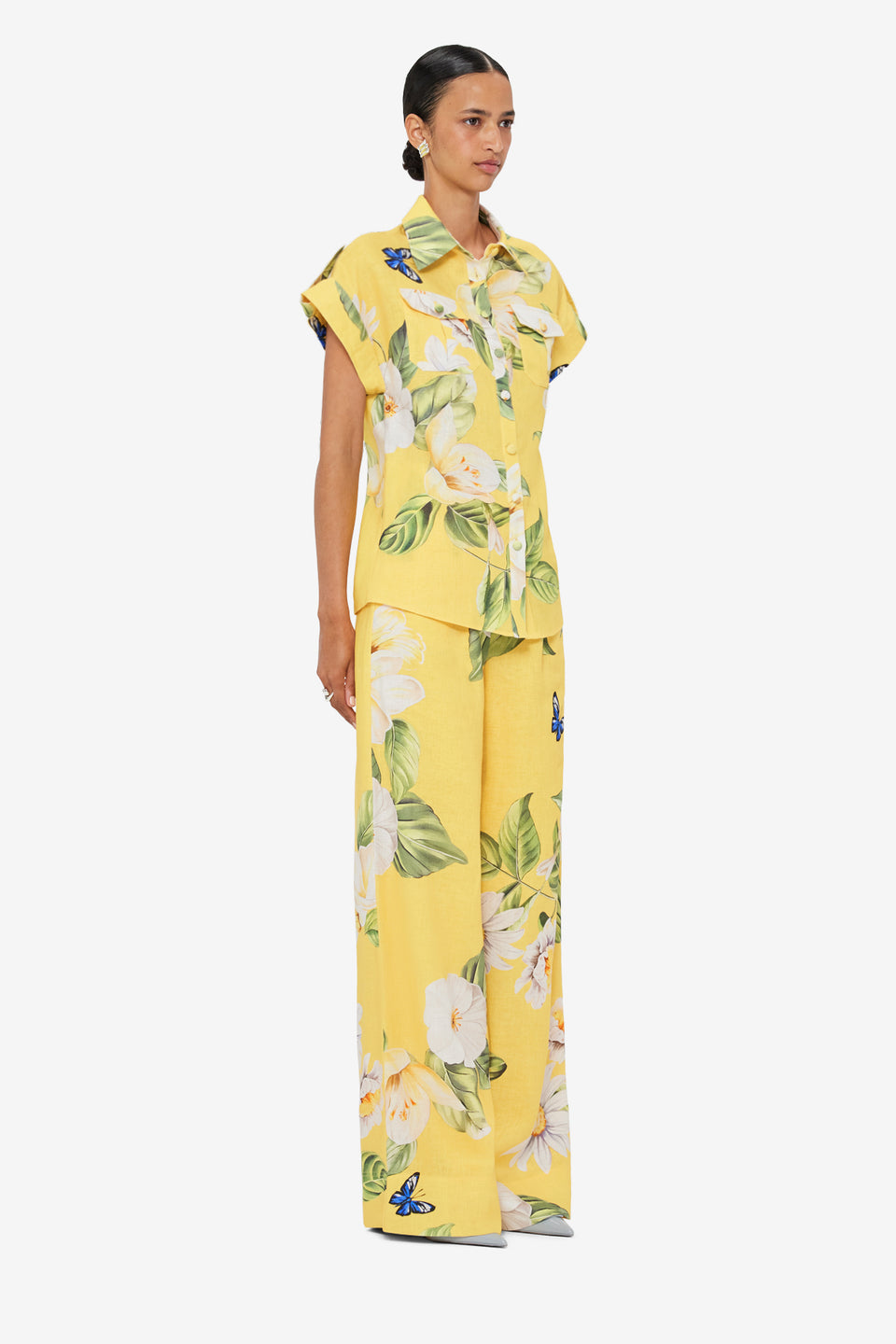 Exclusive LEO LIN Catarina Blouse - Joie Print in Sunshine