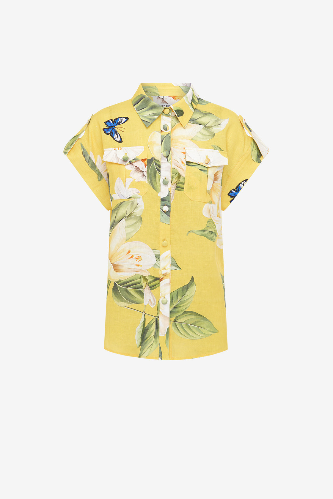 Exclusive LEO LIN Catarina Blouse - Joie Print in Sunshine
