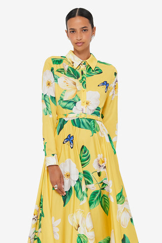 Zara Shirt Midi Dress - Joie Print in Sunshine