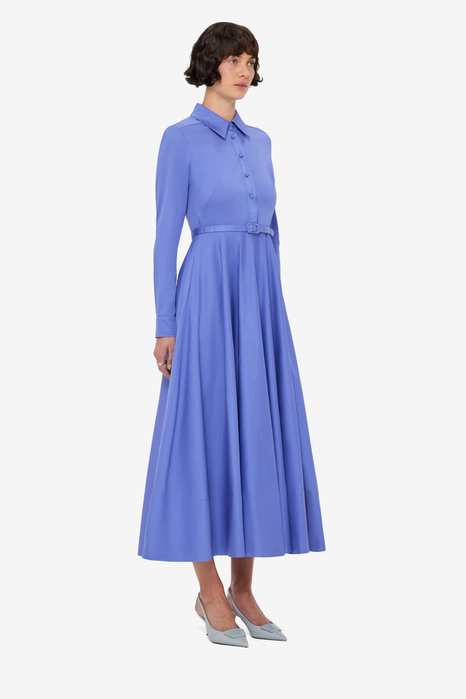 Zara Shirt Midi Dress - Moonlight