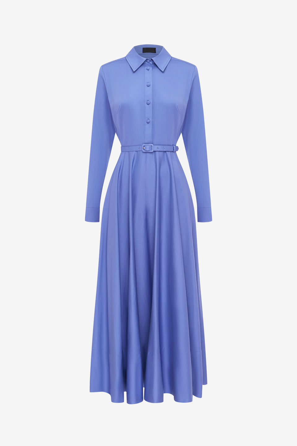 Exclusive LEO LIN Zara Shirt Midi Dress - Moonlight