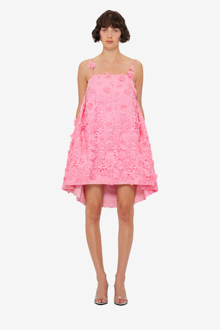 Fifi Lace Mini Dress - Bubblegum