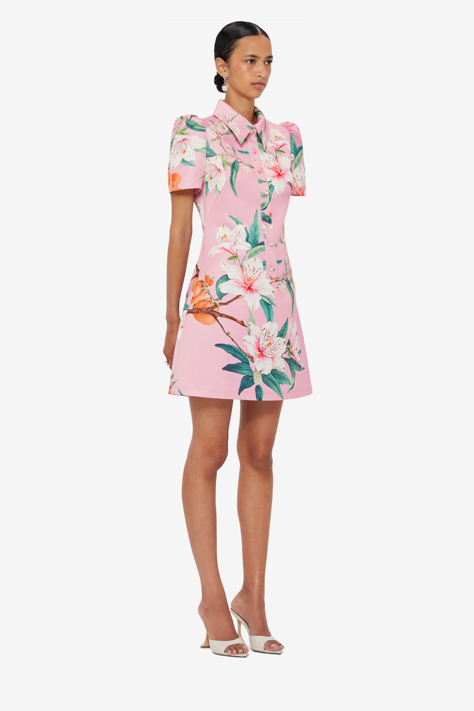 Brooke Mini Dress - Lavish Print in Pink