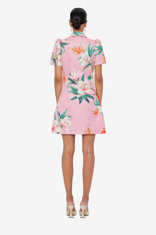 Brooke Mini Dress - Lavish Print in Pink
