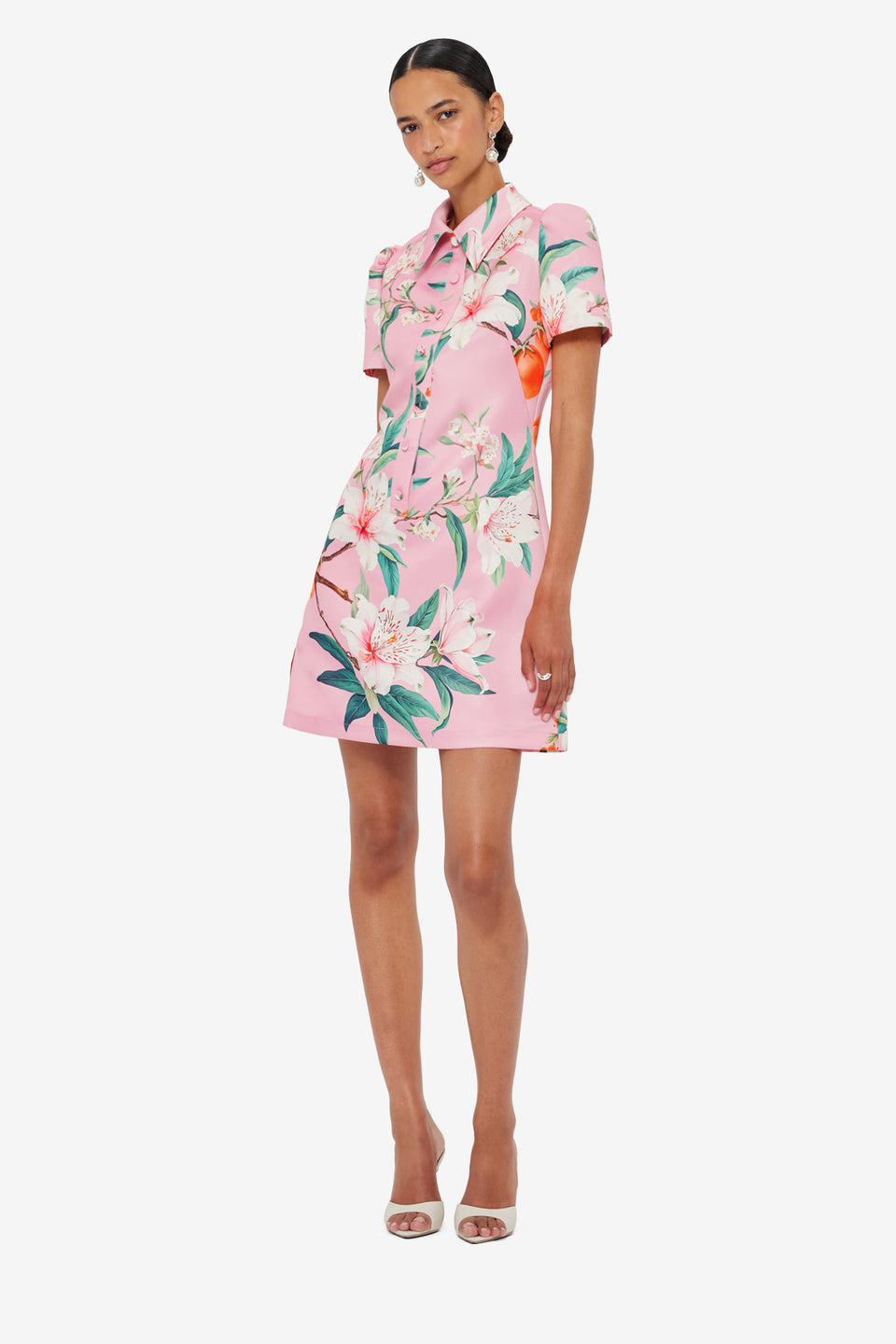 Brooke Mini Dress - Lavish Print in Pink