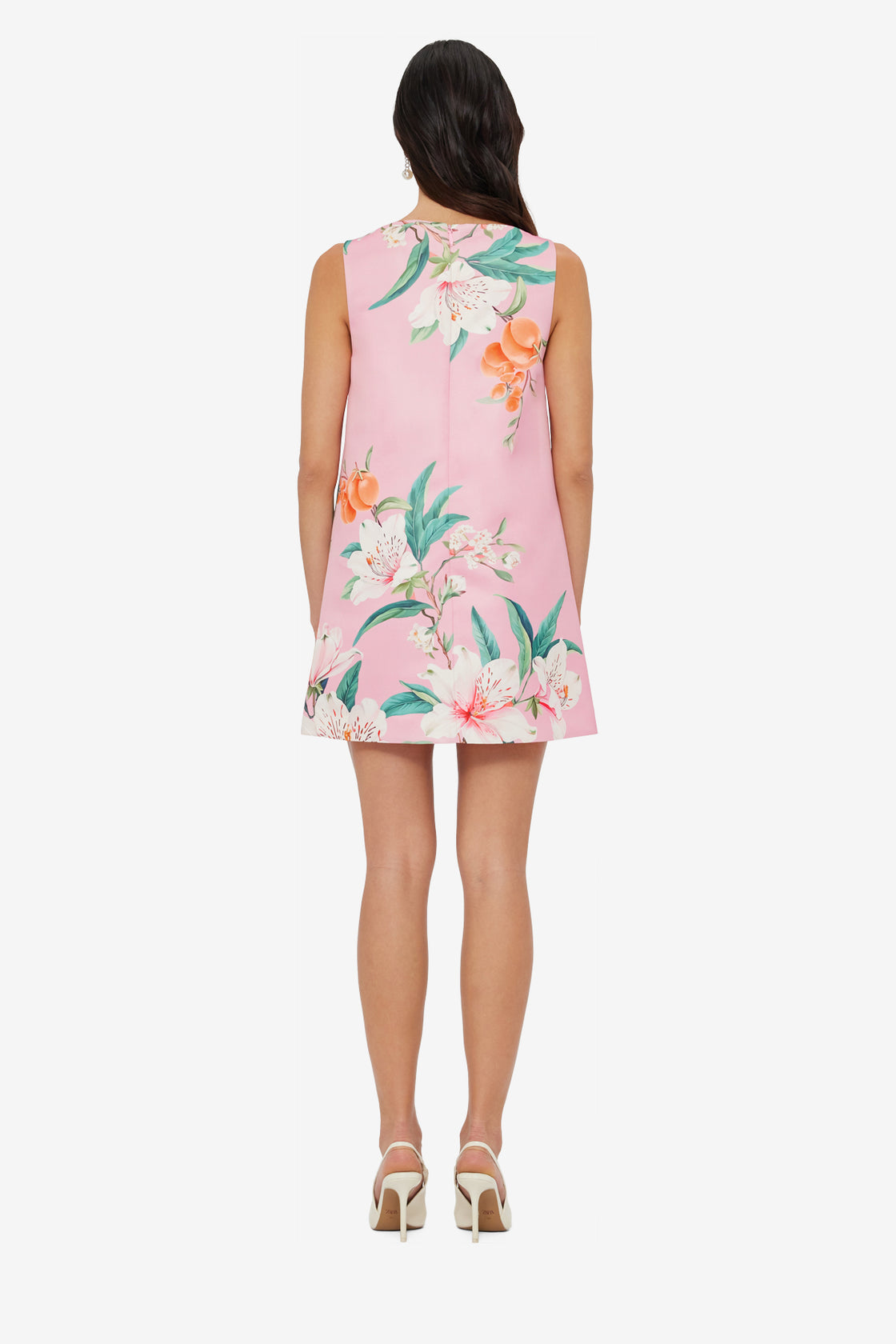 Kaelyn V Neck Mini Dress - Lavish Print in Pink
