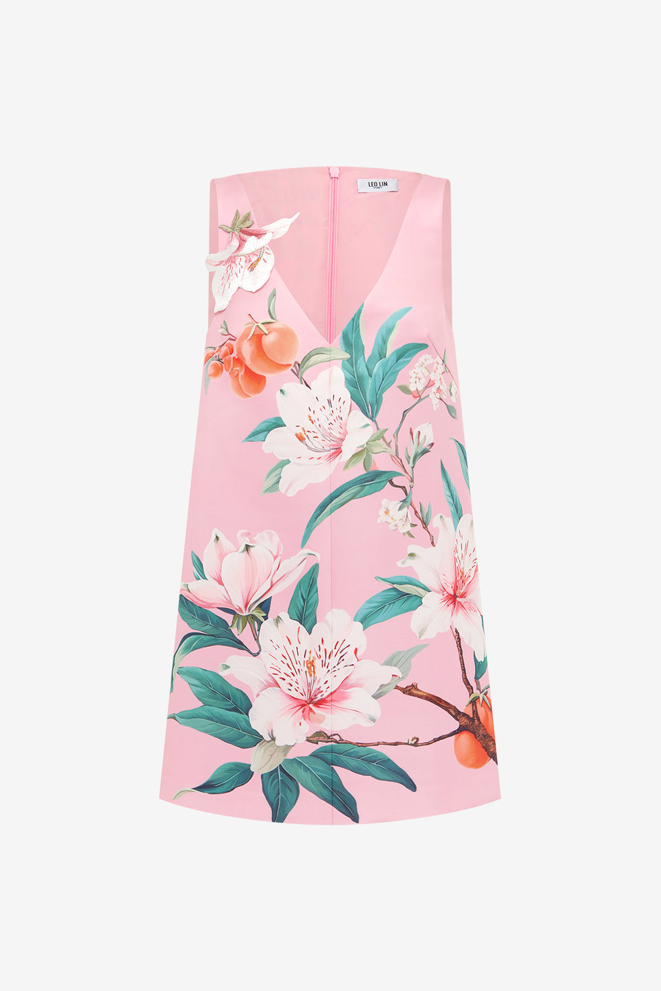 Exclusive LEO LIN Kaelyn V Neck Mini Dress - Lavish Print in Pink