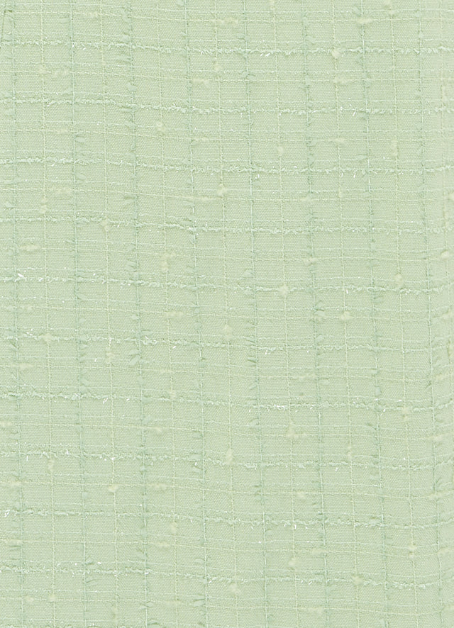 Exclusive LEO LIN Cleo Tweed Midi Dress - Caledon Green
