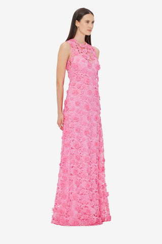Eva Lace Maxi Dress - Bubblegum