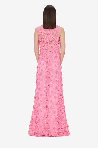 Eva Lace Maxi Dress - Bubblegum