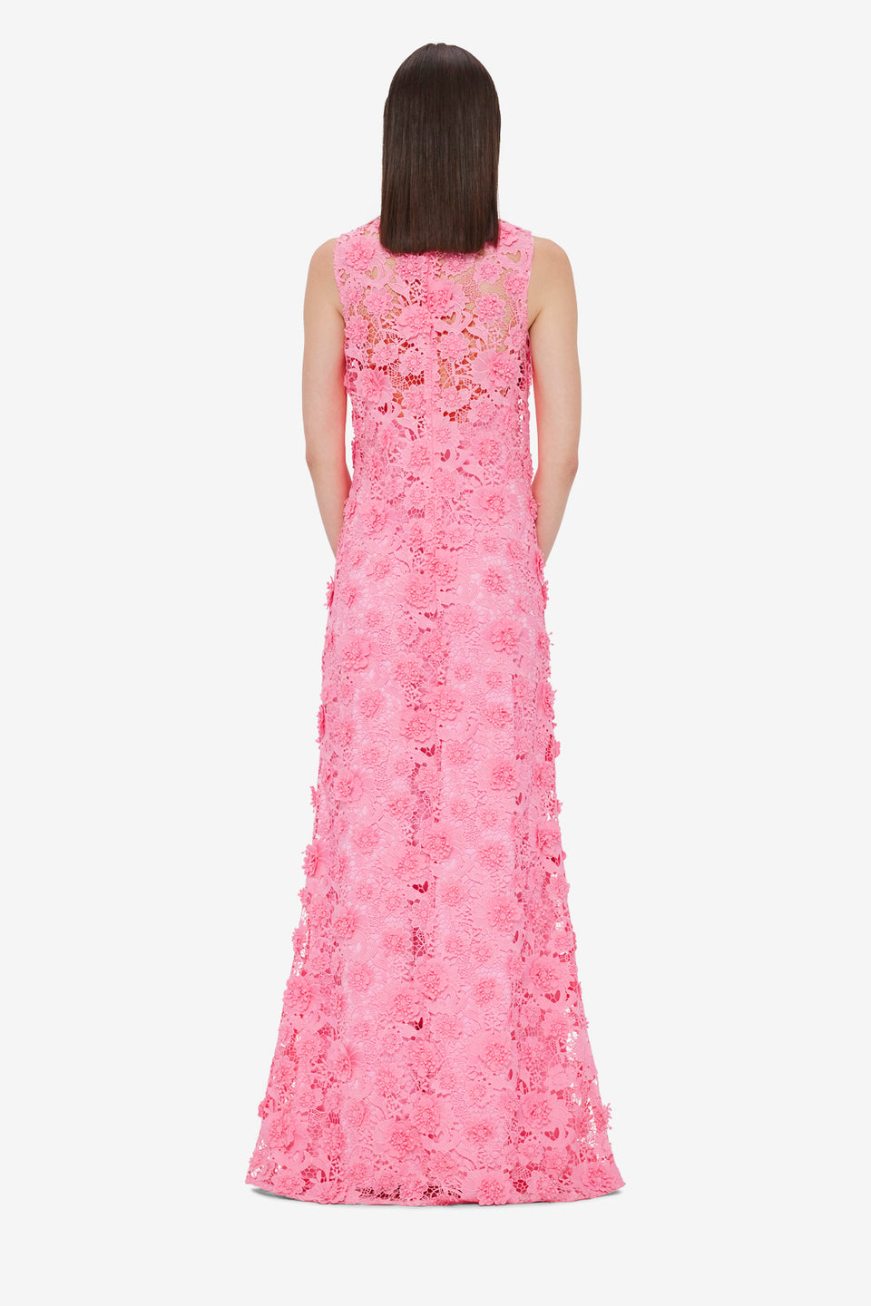 Eva Lace Maxi Dress - Bubblegum