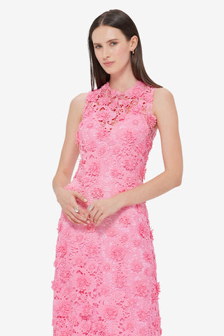 Eva Lace Maxi Dress - Bubblegum