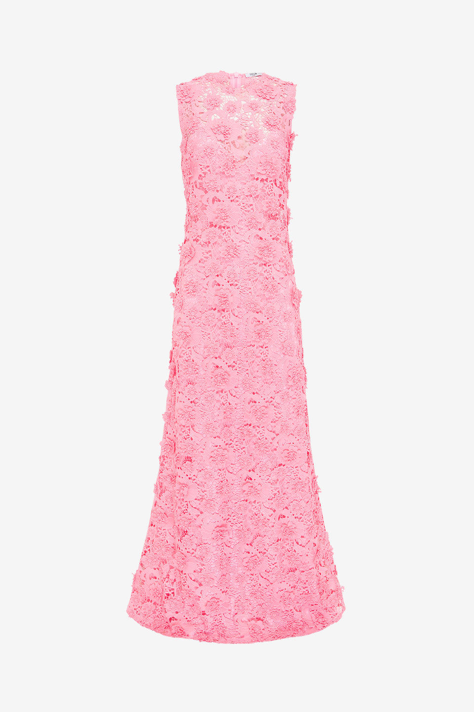 Exclusive LEO LIN Eva Lace Maxi Dress - Bubblegum