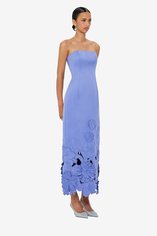 Rayna Appliqué Bustier Maxi Dress - Moonlight