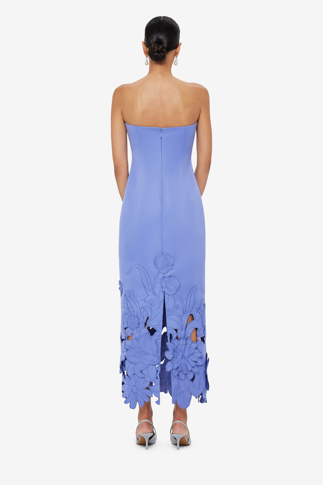 Rayna Appliqu Bustier Maxi Dress - Moonlight LEO LIN Rayna Appliqu Bustier Maxi Dress - Moonlight LEO LIN