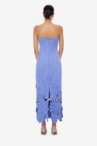 Rayna Appliqué Bustier Maxi Dress - Moonlight