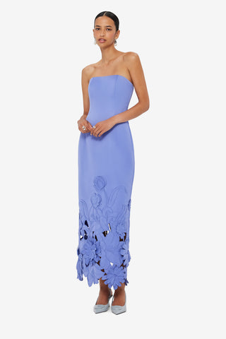 Rayna Appliqué Bustier Maxi Dress - Moonlight