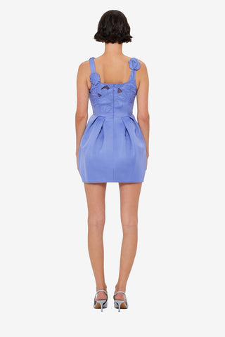 Piper Appliqué Bell Shape Mini Dress - Moonlight