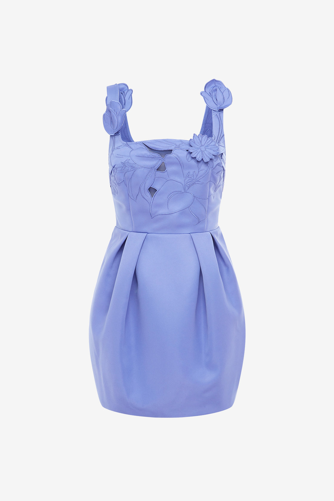 Exclusive LEO LIN Piper Appliqué Bell Shape Mini Dress - Moonlight