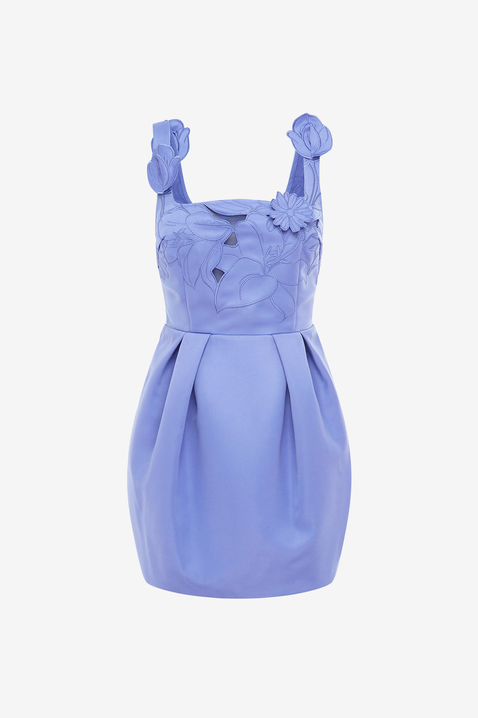 Exclusive LEO LIN Piper Appliqué Bell Shape Mini Dress - Moonlight