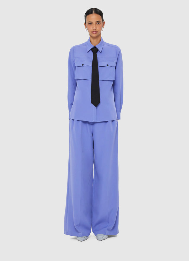 Exclusive LEO LIN Mavis Pocket Shirt - Moonlight