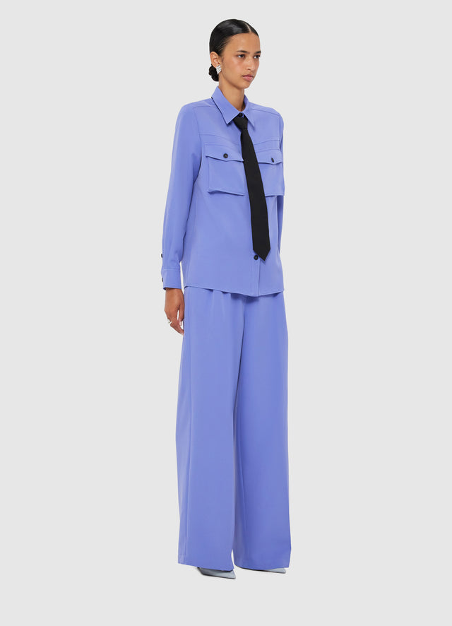 Exclusive LEO LIN Mavis Pocket Shirt - Moonlight