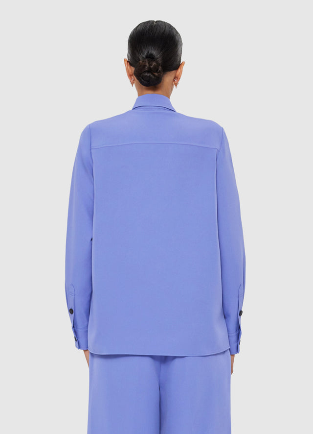 Exclusive LEO LIN Mavis Pocket Shirt - Moonlight