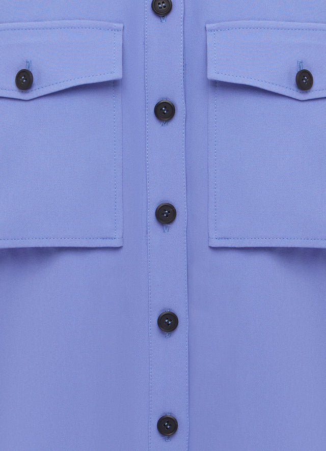 Exclusive LEO LIN Mavis Pocket Shirt - Moonlight