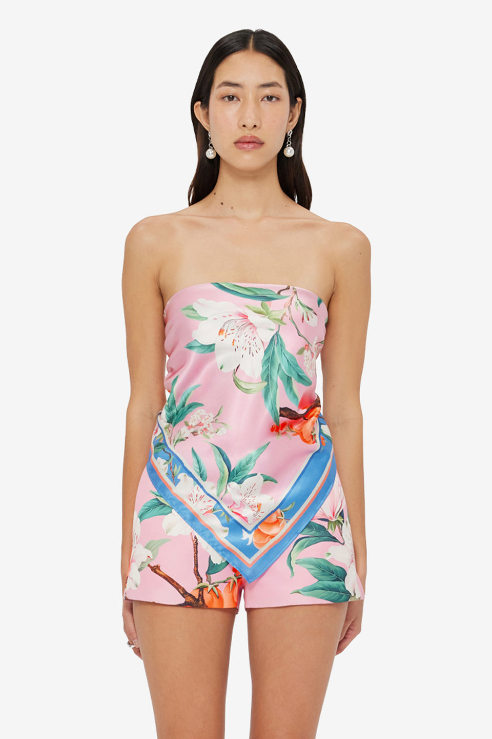 Small Scarf - Lavish Print in Pink