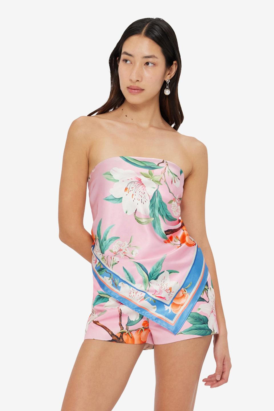 Small Scarf - Lavish Print in Pink