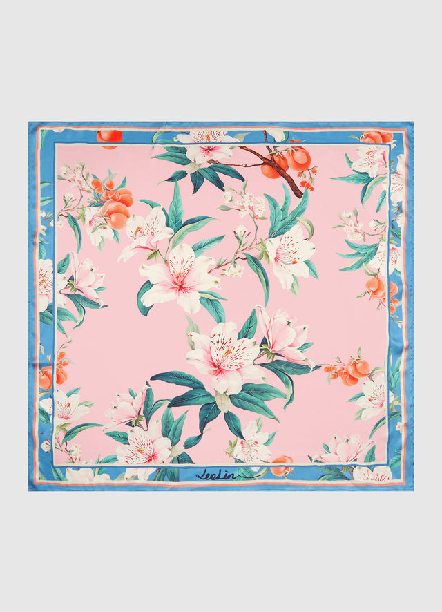 Exclusive LEO LIN Scarf Lavish Print in Pink