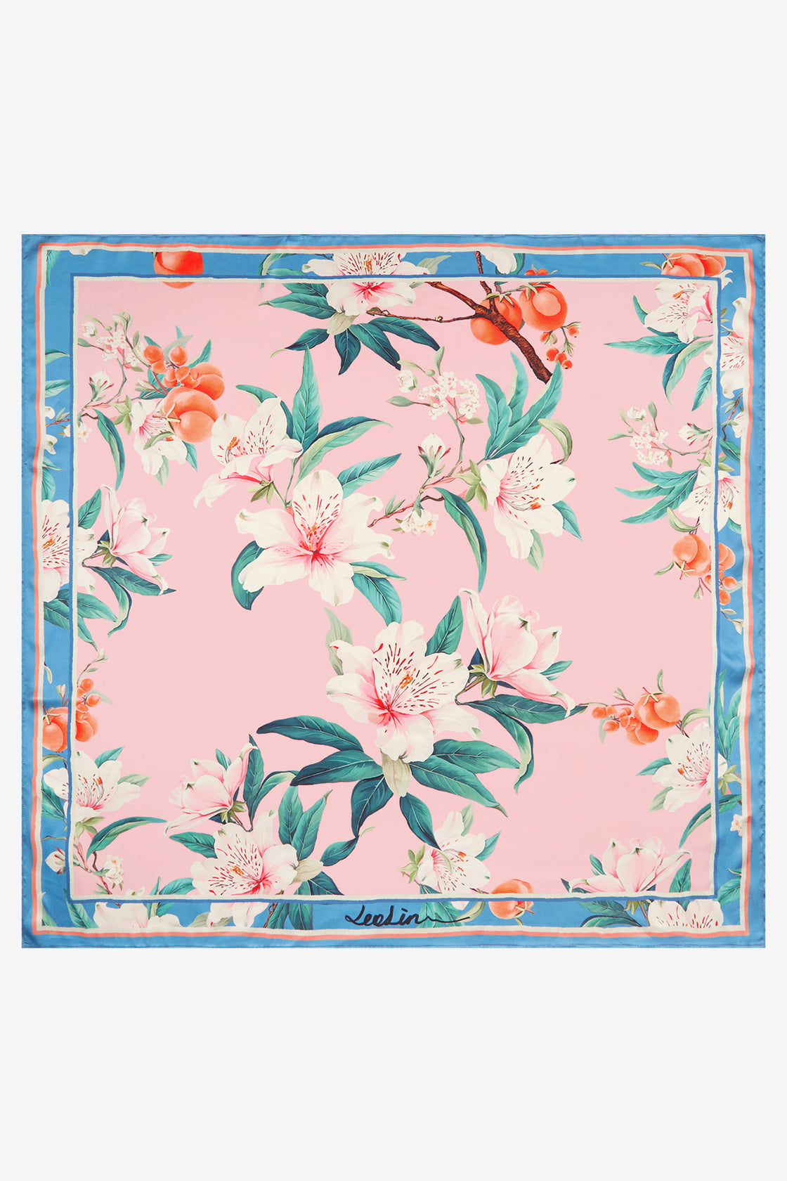 Exclusive LEO LIN Small Scarf - Lavish Print in Pink