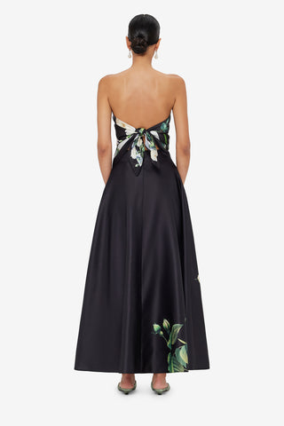 Small Scarf - White Rose Print