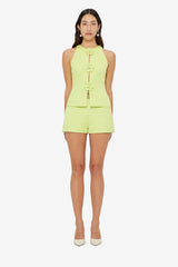 Olivianne Shorts - Chartreuse Shorts
