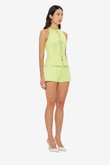 Olivianne Shorts - Chartreuse Shorts