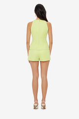 Olivianne Shorts - Chartreuse Shorts