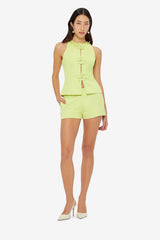 Olivianne Shorts - Chartreuse Shorts