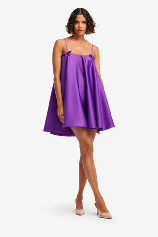 Caitlin Bow Mini Dress - Eminence Dress Mini