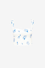 Lexi Top - Ditsy Floral Print in Snow Tops