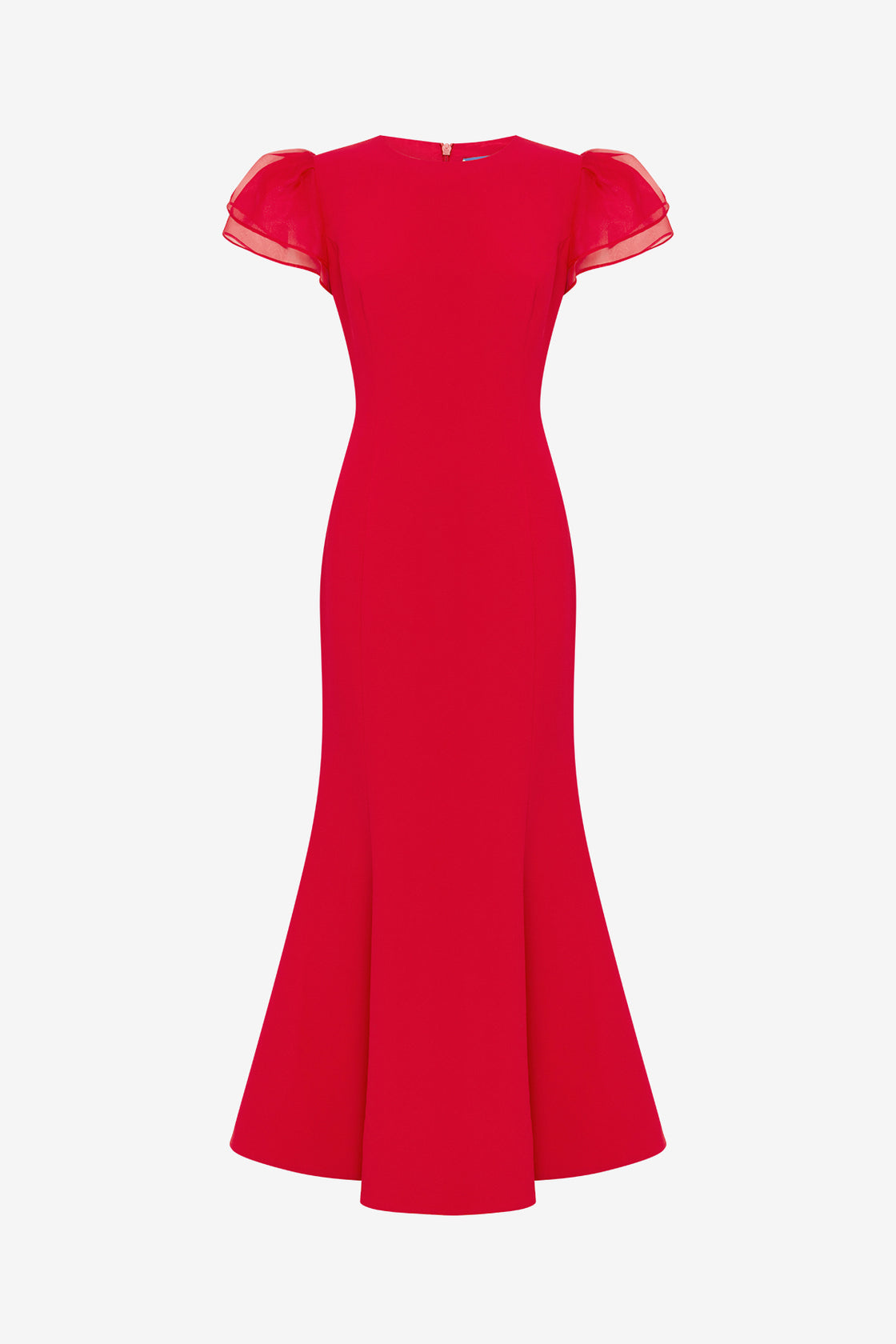 Sofia Puff Sleeve Maxi Dress - Vermilion Dress Maxi