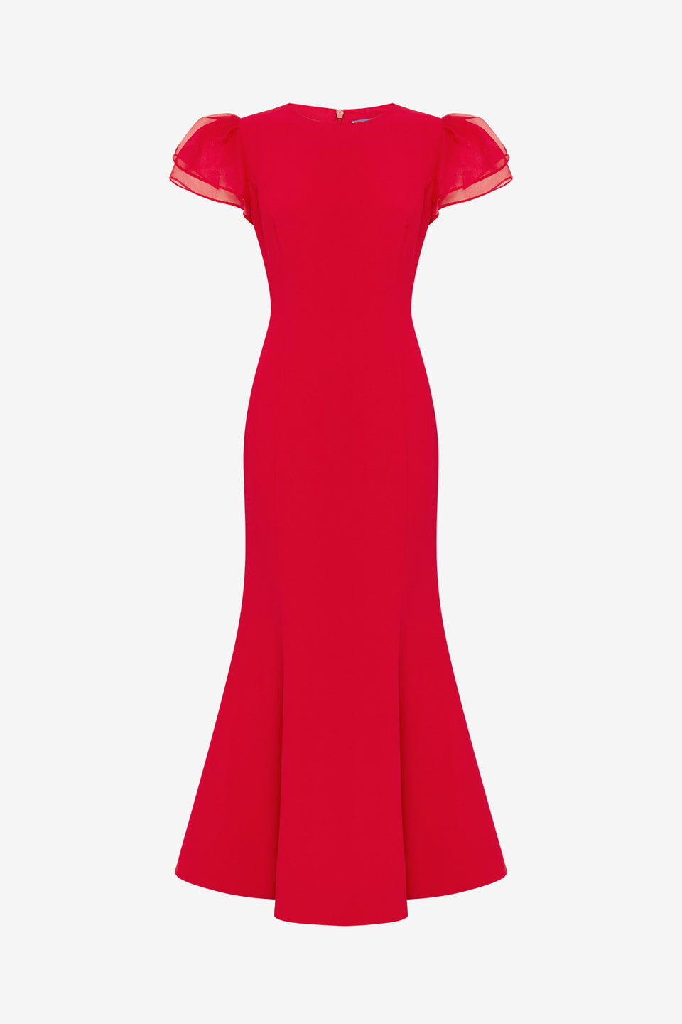 Sofia Puff Sleeve Maxi Dress - Vermilion Dress Maxi