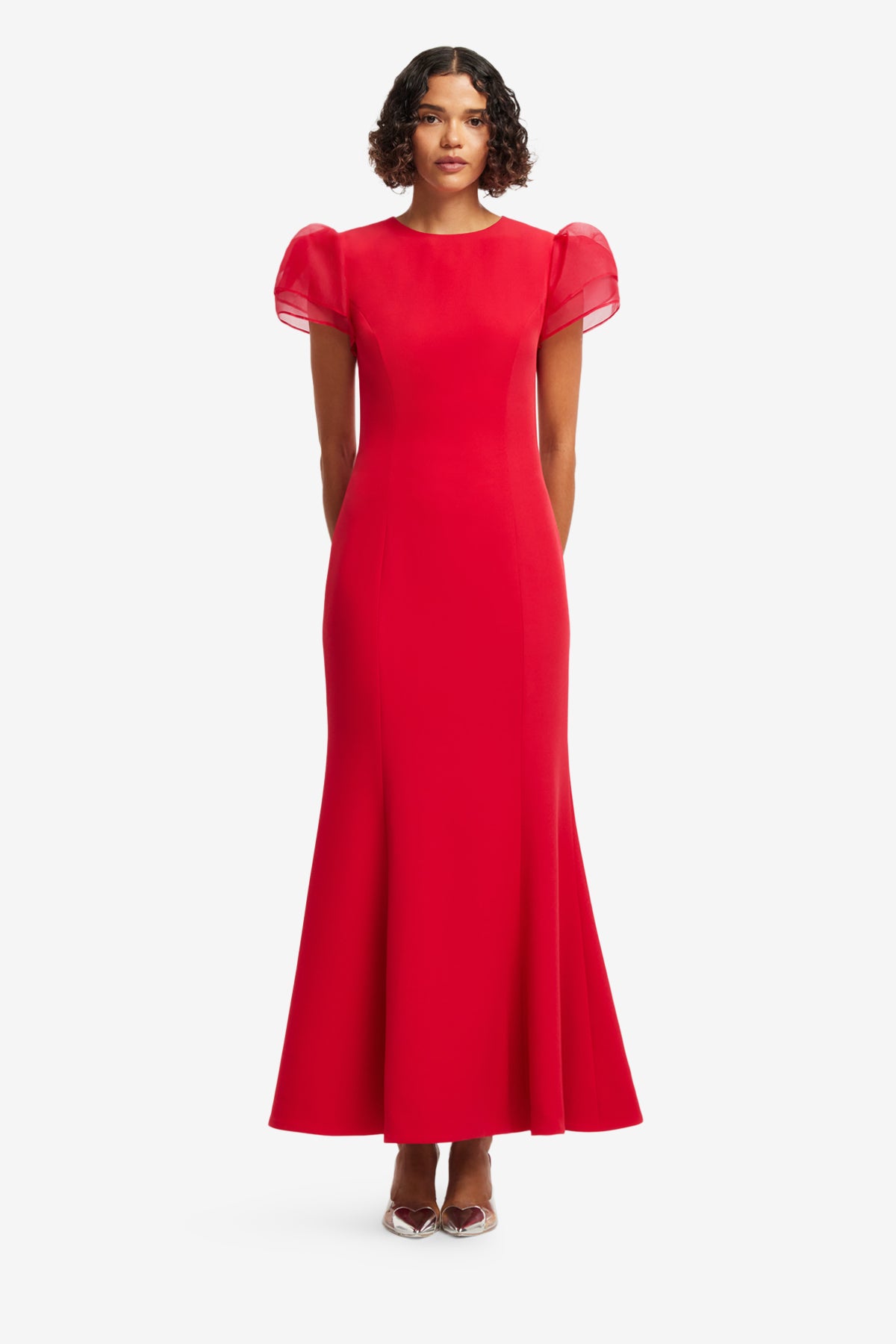 Sofia Puff Sleeve Maxi Dress - Vermilion – LEO LIN