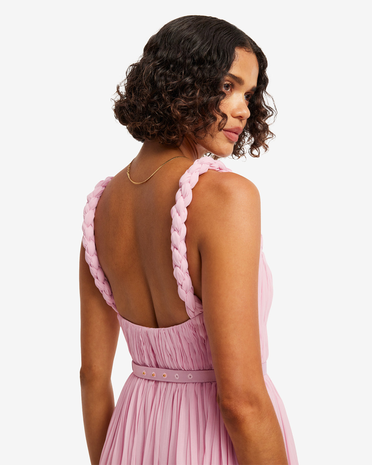 Angelina Ruffled Floor Length Dress