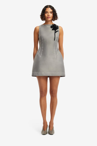 Ali Mini Dress - Steel Dress Mini