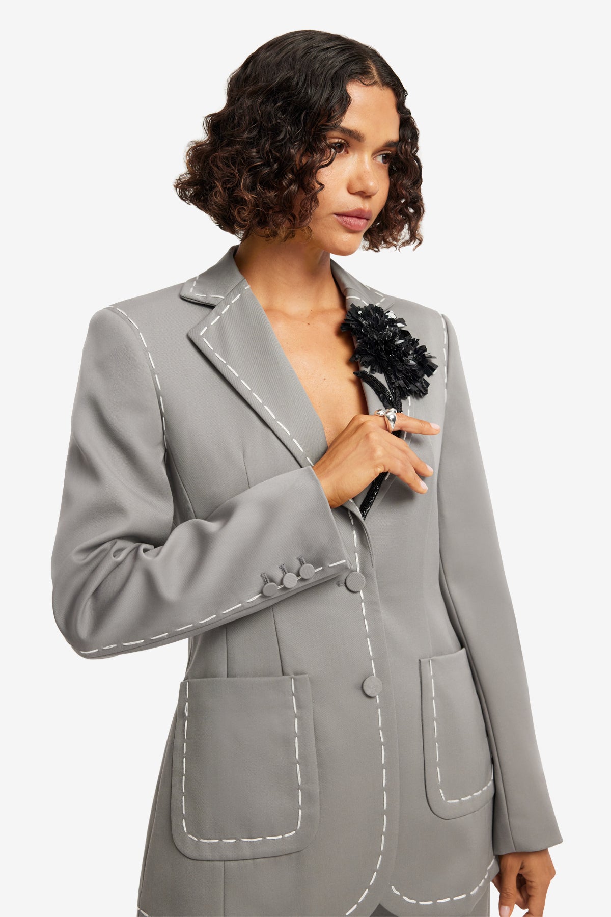 Jillian Blazer - Steel – LEO LIN